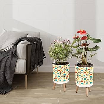 Amazon.com : Planter with Stand Mid century fifties modern